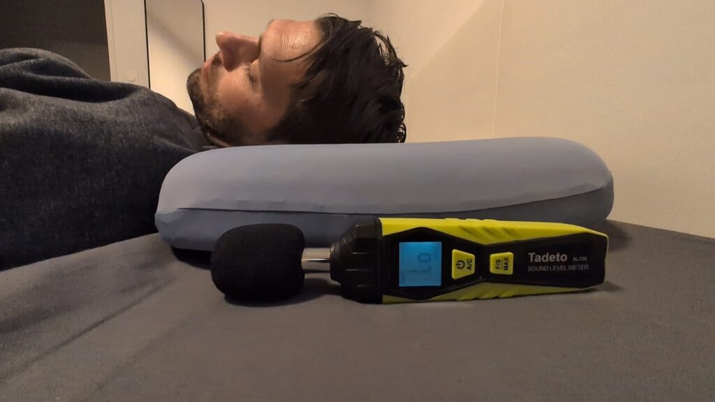 anti snore pillow noise test