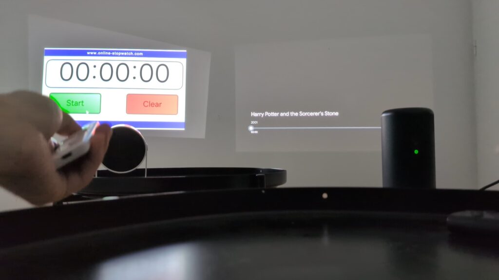 Real-world battery test with Harry Potter lasting 2h15 of the Nebula Capsule 3