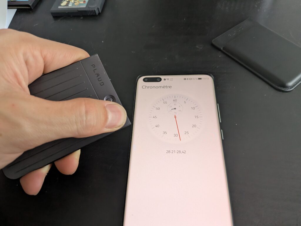 continuous recording session with hidden voice recorder