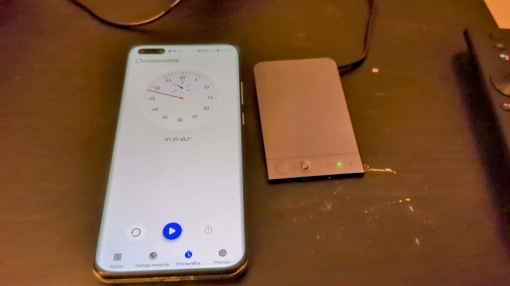 charging test of the hidden voice recorder