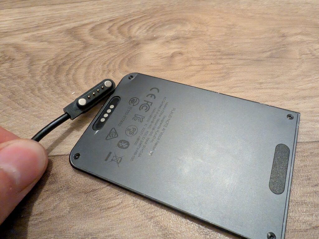 Magnetic charger of the hidden voice recorder